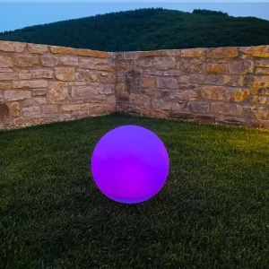 exclusivement disponibles Lumisky 2 Boules Lumineuses Solaires Polyéthylène Blanc ∅30cm 10