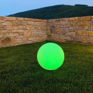 exclusivement disponibles Lumisky 2 Boules Lumineuses Solaires Polyéthylène Blanc ∅30cm 14