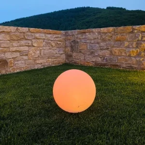 exclusivement disponibles Lumisky 2 Boules Lumineuses Solaires Polyéthylène Blanc ∅30cm 16