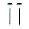 LUMI JARDIN 2 Torches Solaires à Planter Plastique Noir H74CM soldes magasin 14