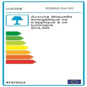 Lucide Applique D’extérieur LED Solaire Noir L19cm en ligne 12