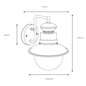 Lucide Applique D’extérieur Métal Noir Et Verre H27cm le grand escompte 13