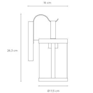 Lucide Applique Extérieur En Métal Noir mode 14