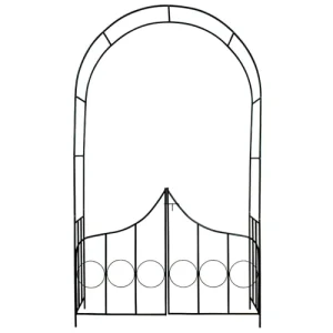 Tectake Arche De Jardin Avec Portail Vert boutiqued pas cher 8