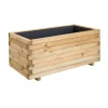 Jardipolys Bac à Fleurs Rectangle En Bois De Pin L100cm outlet soldes 22