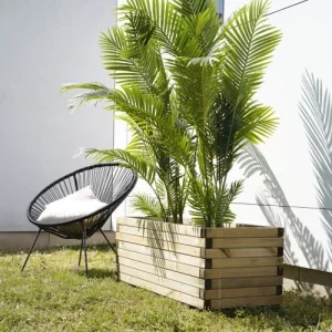 Jardipolys Bac à Fleurs Rectangle En Bois De Pin L100cm outlet soldes 7