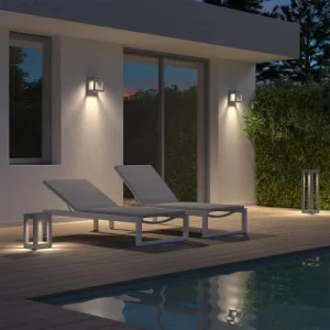 Paris FORLIGHT Balise De Jardin LED En Ciment Gris 70cm 10