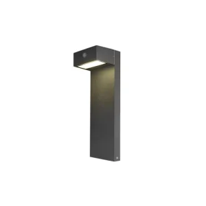 vente à bas prix FORLIGHT Balise De Jardin LED Solaire En Métal Gris Anthracite 50cm 9