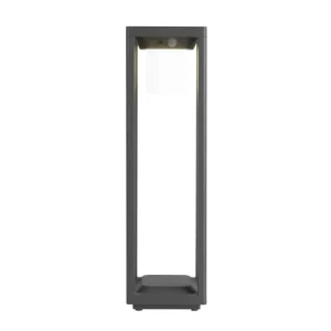 grossiste en ligne FORLIGHT Balise De Jardin LED Solaire En Métal Gris Anthracite 50cm 11