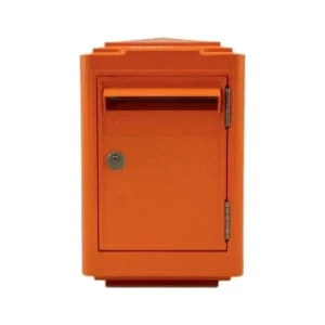 garantis authentique La Boite Jaune Boîte Aux Lettres En Aluminium Petit Modèle 1945 Orange 18