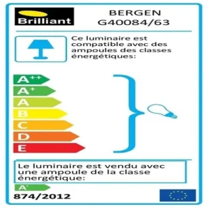 soldes BRILLIANT Borne D’extérieur LED H40cm 12