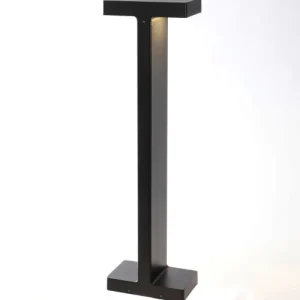 le grand escompte Lussiol Lighting Borne Extérieure En Aluminium Noir H.60 Cm 16