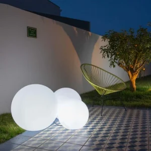 garantis authentique Lumisky Boule Lumineuse Filaire Polypropylène Blanc ∅40CM 9