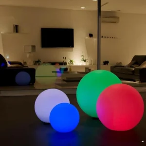 pas cher Lumisky Boule Lumineuse Sans Fil Flottante LED Polyéthylène Multicolore D30CM 10