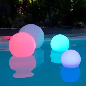 Lumisky Boule Lumineuse Sans Fil Flottante LED Polyéthylène Multicolore D50CM Satisfait ou Remboursé 11