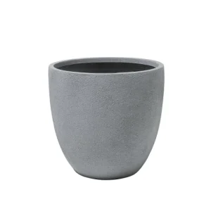 Beliani Cache-pot D’extérieur En Céramique Gris H32 46 53 design à la mode 12