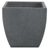 boutique en ligne france Beliani Cache-pot D’extérieur En Céramique Gris H44 22