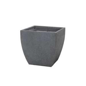 boutique en ligne france Beliani Cache-pot D’extérieur En Céramique Gris H44 12