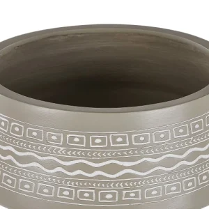 dernière tendance Beliani Cache-pot D’extérieur En Matériaux Synthétiques Beige H50 12