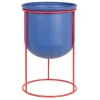 Maisons Du Monde Cache-pot En Métal Bleu Et Rouge H30 marque pas cher 13