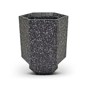 Zago Cache-pot En Terrazzo Noir magasin 12