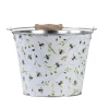 REMISE ESSCHERT DESIGN Cache Pot Seau En Zinc 27 Cm Imprimés Abeilles 20