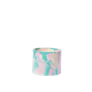 destockage Junny Cache-pot Xxl Tie&dye En Béton Rose Et Turquoise 10