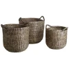 Acheter Maintenant Aubry Gaspard Cache-pots Ronds En Jonc Naturel Et Teinté (lot De 3) 16