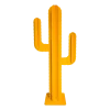 LP Design Cactus De Jardin 2 Branches 6 Feuilles Aluminium Jaune H 1,70m magasin solde 20