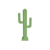 LP Design Cactus De Jardin 2 Branches 6 Feuilles Aluminium Vert Tilleul H 1,20m REMISE allant jusqu. 5