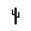 Acheter Maintenant Cactus Mural En Aluminium Noir H70cm LP Design 11