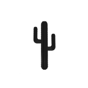 Acheter Maintenant Cactus Mural En Aluminium Noir H70cm LP Design 15