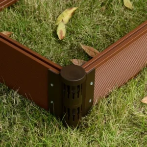 Nouveau OUTSUNNY Carré Potager De Jardin Panneaux Modulables HDPE Marron 16