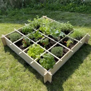 vente pas cher en ligne Alice’s Garden Carré Potager En Bois 115x115cm – Trèfle 12