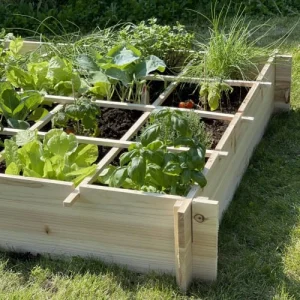 vente pas cher en ligne Alice’s Garden Carré Potager En Bois 115x115cm – Trèfle 14