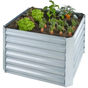 soldes en ligne Tectake Carré Potager Gris 10