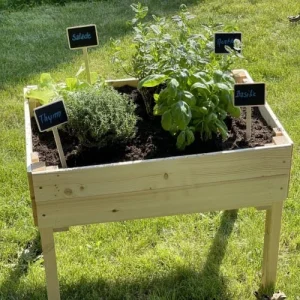 Alice’s Garden Carré Potager Pour Enfants, Sur Pieds En Bois De Pin Canadien – acheter 12