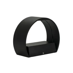 vente en ligne pas cher Dyberg Larsen Circle – Applique En Métal Noir Mat Et Verre, H 6 Cm D 15,2 Cm 9