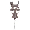 grande qualité ESSCHERT DESIGN Cloche Entrée Chat En Fonte, Hauteur 24 Cm 22