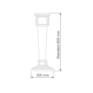 magasin La Boite Jaune Colonne Pour Boîte Aux Lettres En Aluminium Grand Modèle 1950 Blanc 10