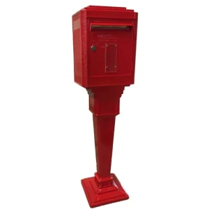 dernières La Boite Jaune Colonne Pour Boîte Aux Lettres En Aluminium Grand Modèle 1950 Rouge 14