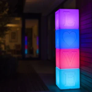 magasin pour Goodnight Light Cube LED Sans Fil Avec Télécommande H43cm 14