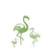 jusqu'à LP Design Famille De 3 Flamants En Acier Galvanisé Vert H 75, 49 & 29cm 20