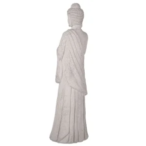 Beliani Figurine Décorative Bouddha 75 Cm Gris Livraison gratuite 14