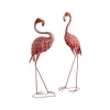 Prix très abordable Aubry Gaspard Flamant Rose En Métal Laqué (lot De 2) 7