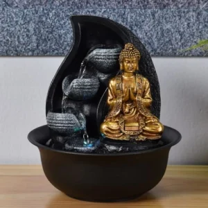 Zen’Light Fontaine D’intérieur Bouddha En Résine Avec éclairage Led – H22cm achat pas cher 10