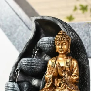 Zen’Light Fontaine D’intérieur Bouddha En Résine Avec éclairage Led – H22cm achat pas cher 12