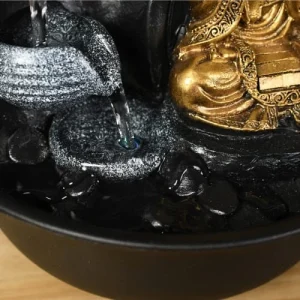 Zen’Light Fontaine D’intérieur Bouddha En Résine Avec éclairage Led – H22cm achat pas cher 16