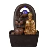 Réductions Zen’Light Fontaine D’intérieur Bouddha En Résine Avec éclairage Led – H25 Cm 7