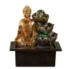 excellents soldes Zen’Light Fontaine D’intérieur Bouddha En Résine Avec éclairage Led – H25 Cm 22